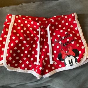 Girls Disney Shorts! 4/12$ or $5 each! Minnie Mouse Polka Dot Shorts! Sz 10-12